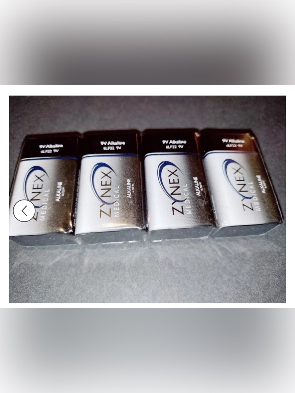 Zynex medical grade 9V pack of batteries